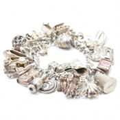 STERLING SILVER CHARM BRACELET