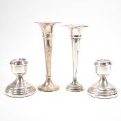 HALLMARKED SILVER CANDLESTICKS