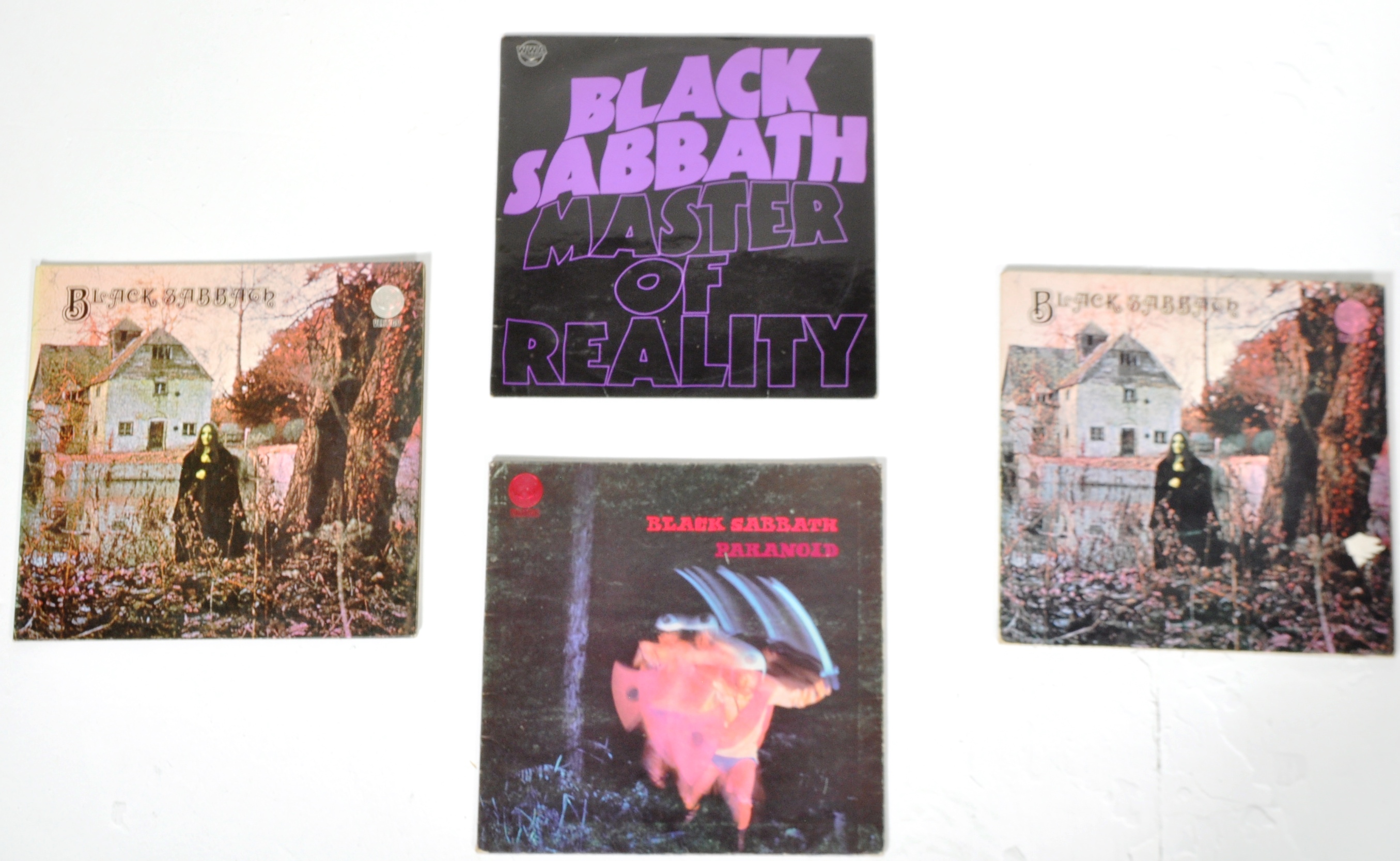 BLACK SABBATH - SELECTION OF FOUR VINYL RECORD ALBUMS