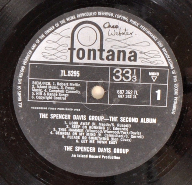 THE SPENCER DAVIS GROUP - TWO VINYL RECORD ALBUMS - Image 4 of 6