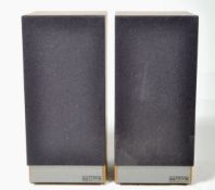 MISSION - PAIR OF VINTAGE TEAK CASED SPEAKERS