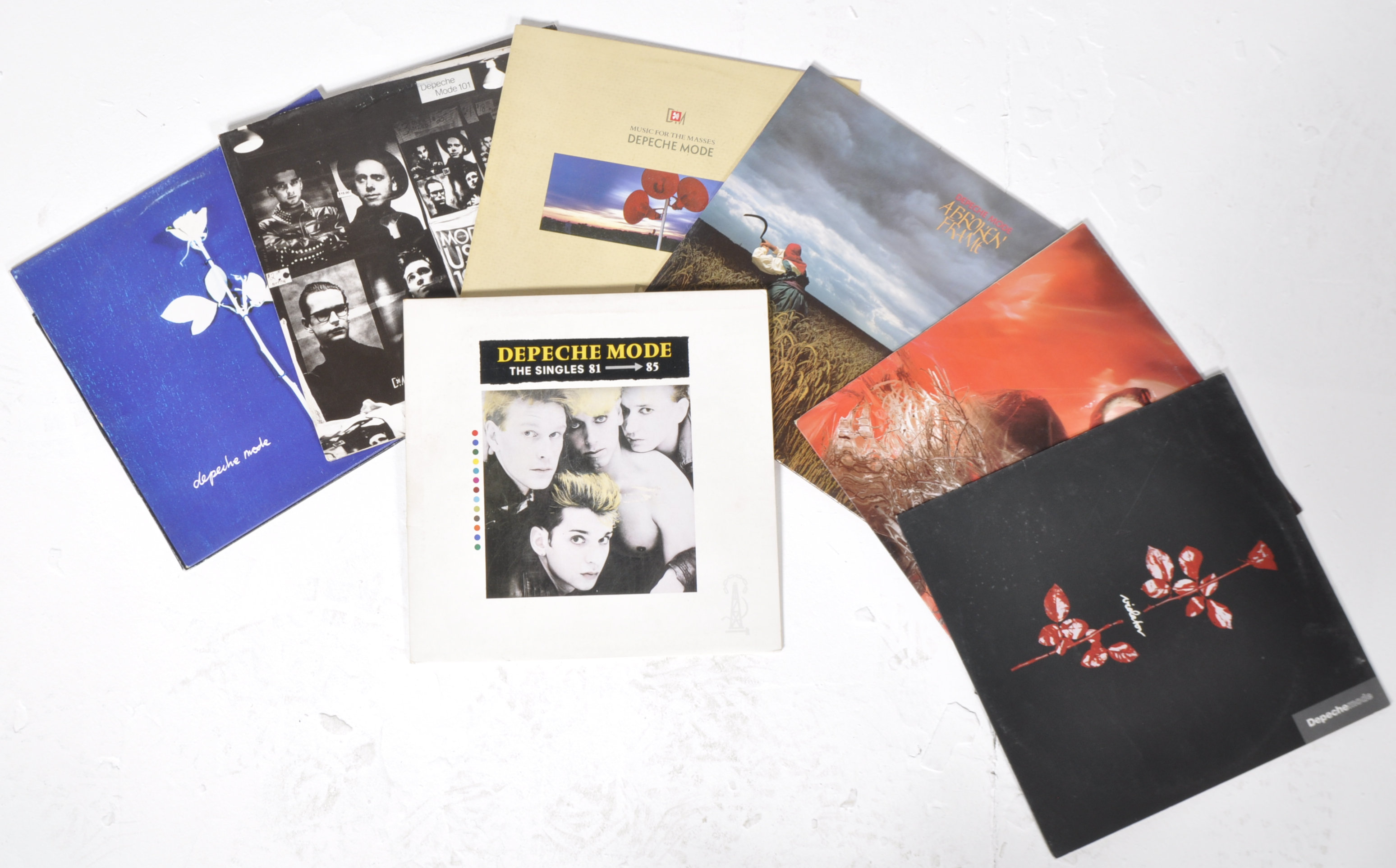 DEPECHE MODE - COLLECTION OF SIX VINYL RECORD ALBUMS