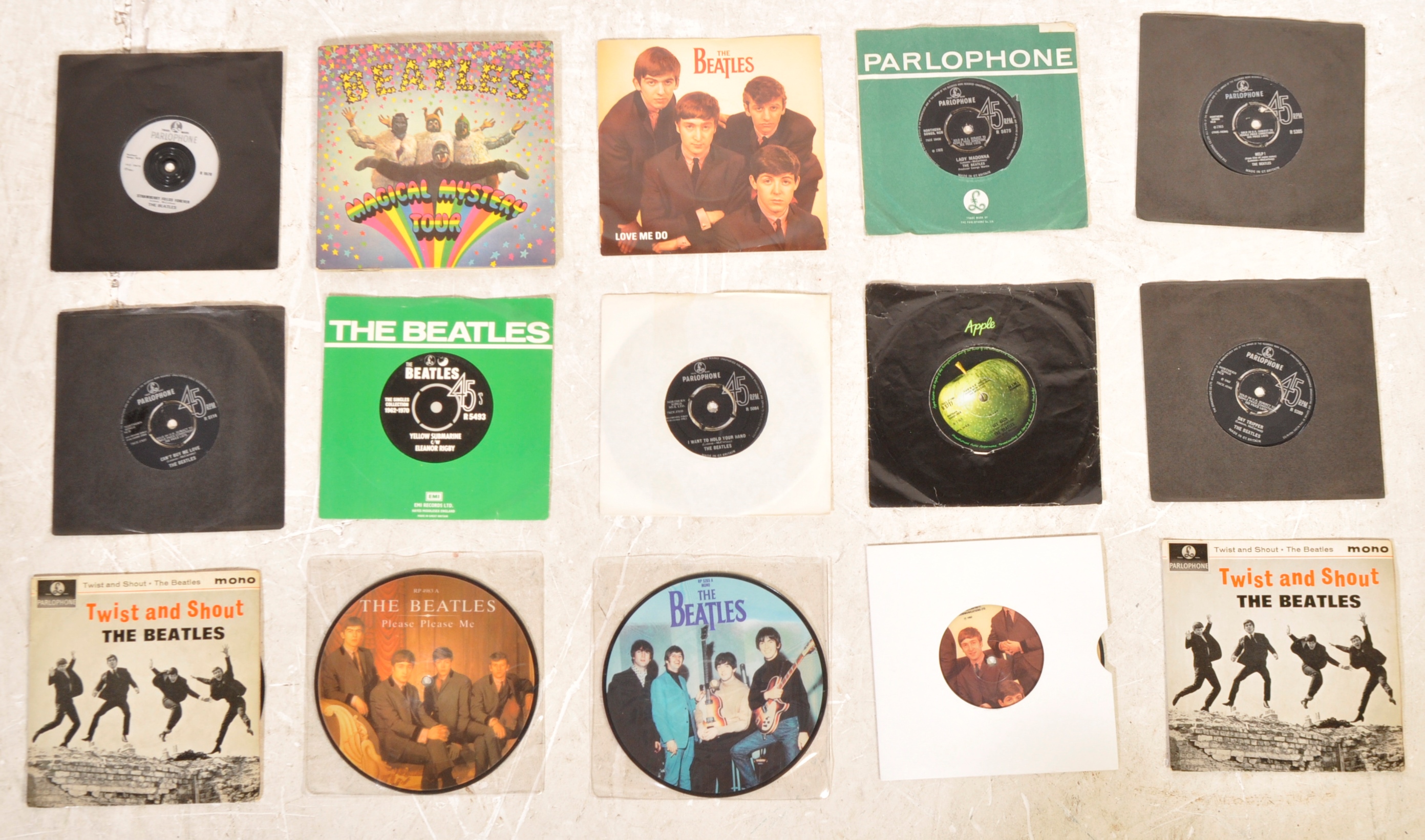 THE BEATLES - SLECTION OF 45RPM 7" VINYL SINGLES - Image 2 of 5