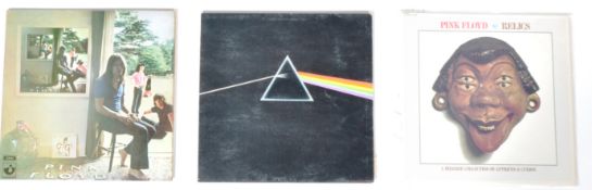 PINK FLOYD - THREE LONG PLAY VINYL RECORD ALBUMS