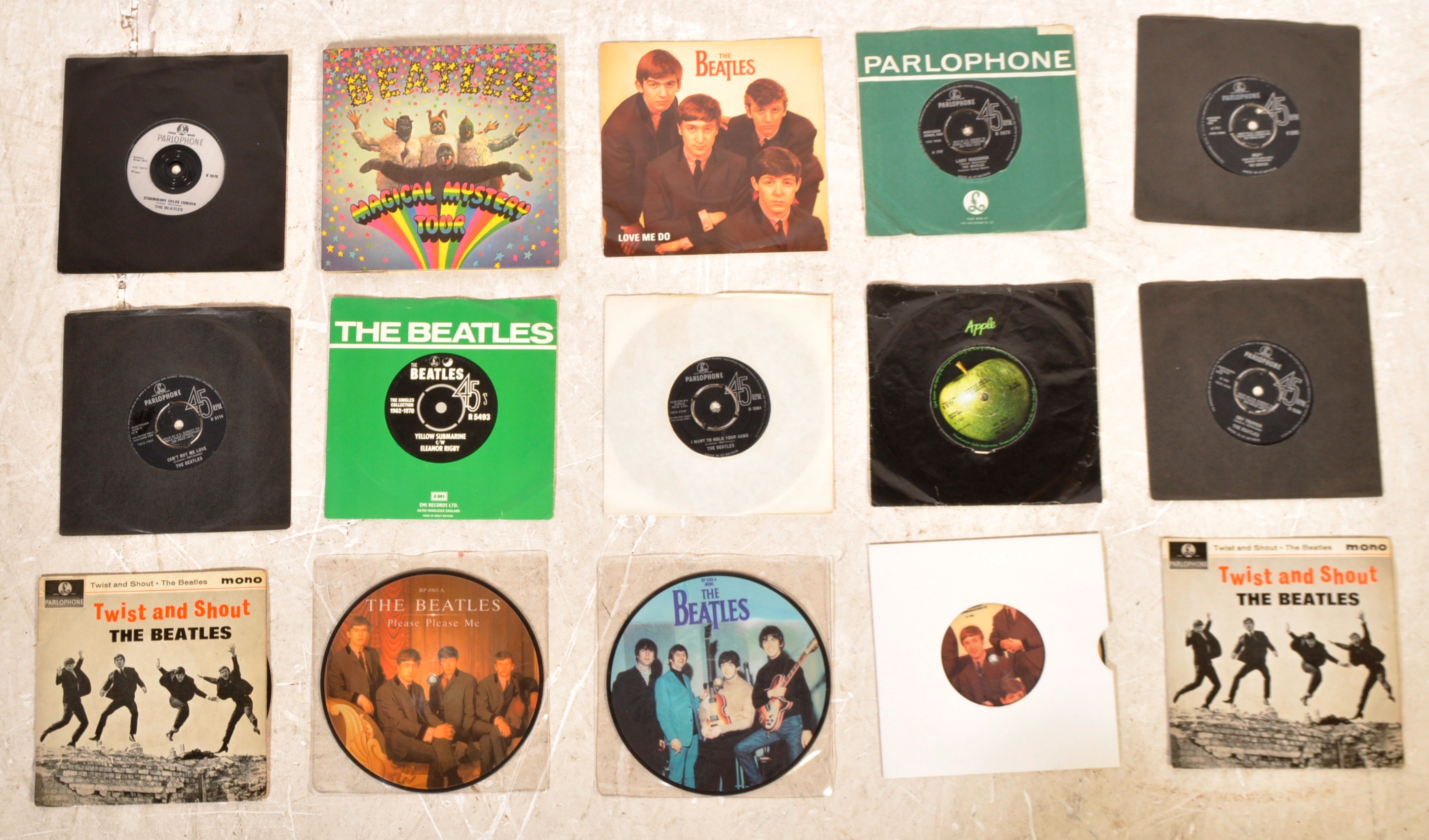 THE BEATLES - SLECTION OF 45RPM 7" VINYL SINGLES - Image 3 of 5