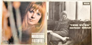 MARIANNE FAITHFULL - TWO FIRST PRESS VINYL RECORDS