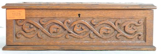 EARLY 20TH CENTURY CARVED CAMPHOR WOOD BOX