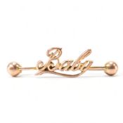 VINTAGE 9CT GOLD BABY BROOCH PIN