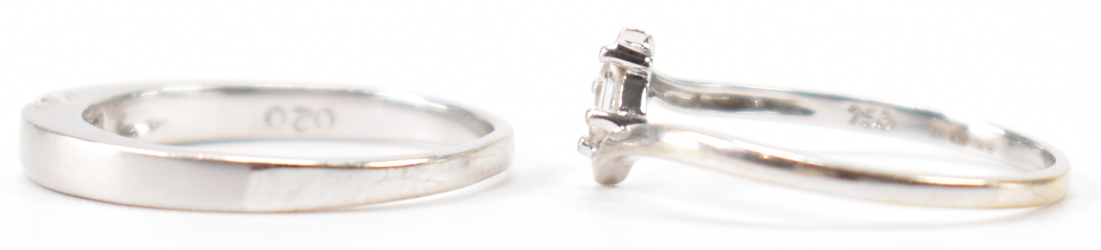 TWO WHITE GOLD & DIAMOND RINGS - Image 2 of 6