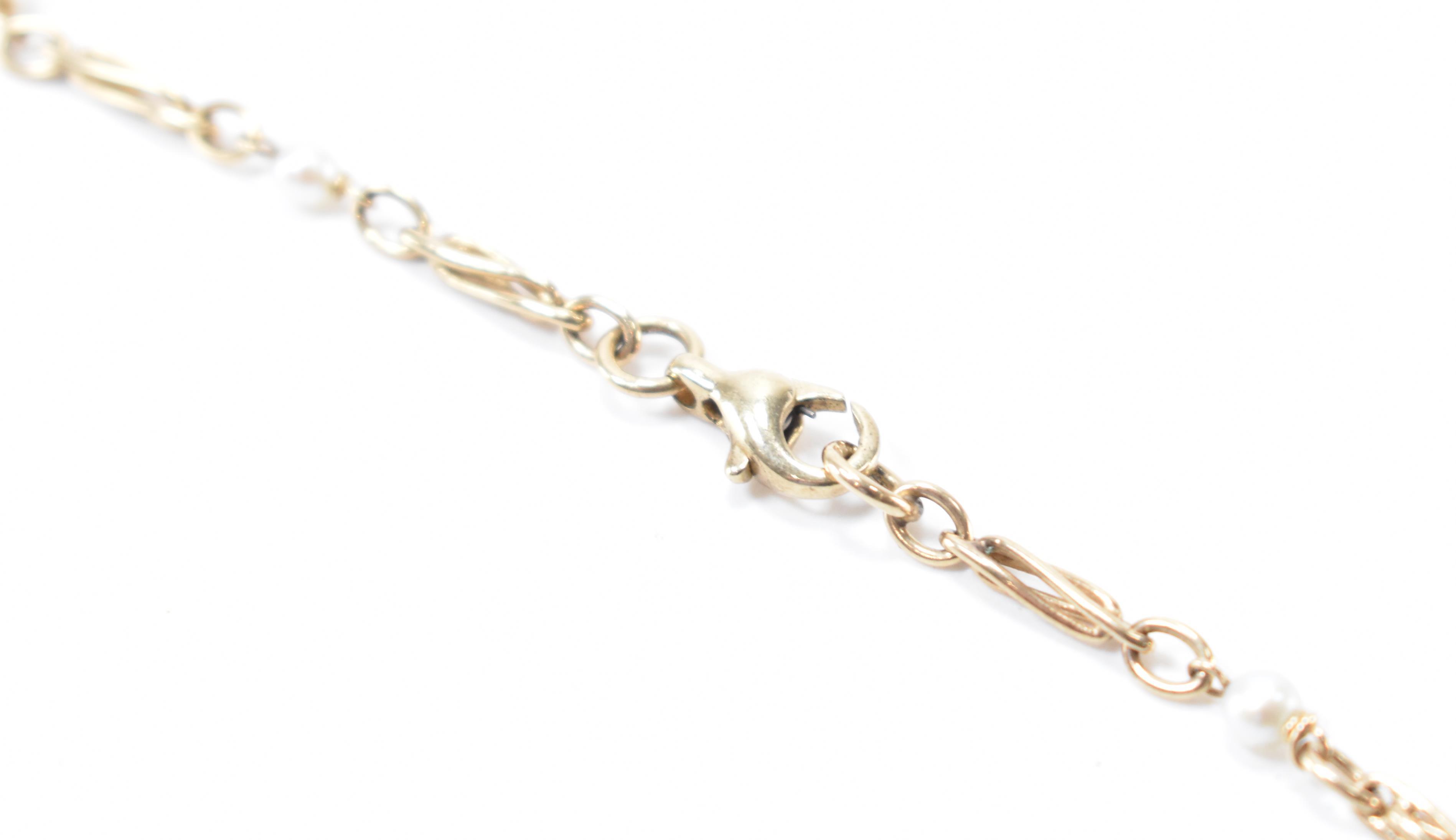 HALLMARKED 9CT GOLD & CULTURED PEARL NECKLACE - Image 5 of 5