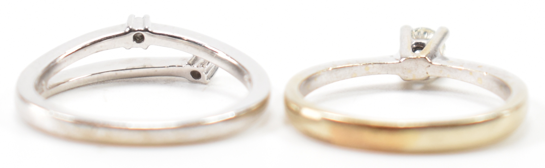 TWO 9CT GOLD & DIAMOND RINGS - Image 4 of 7