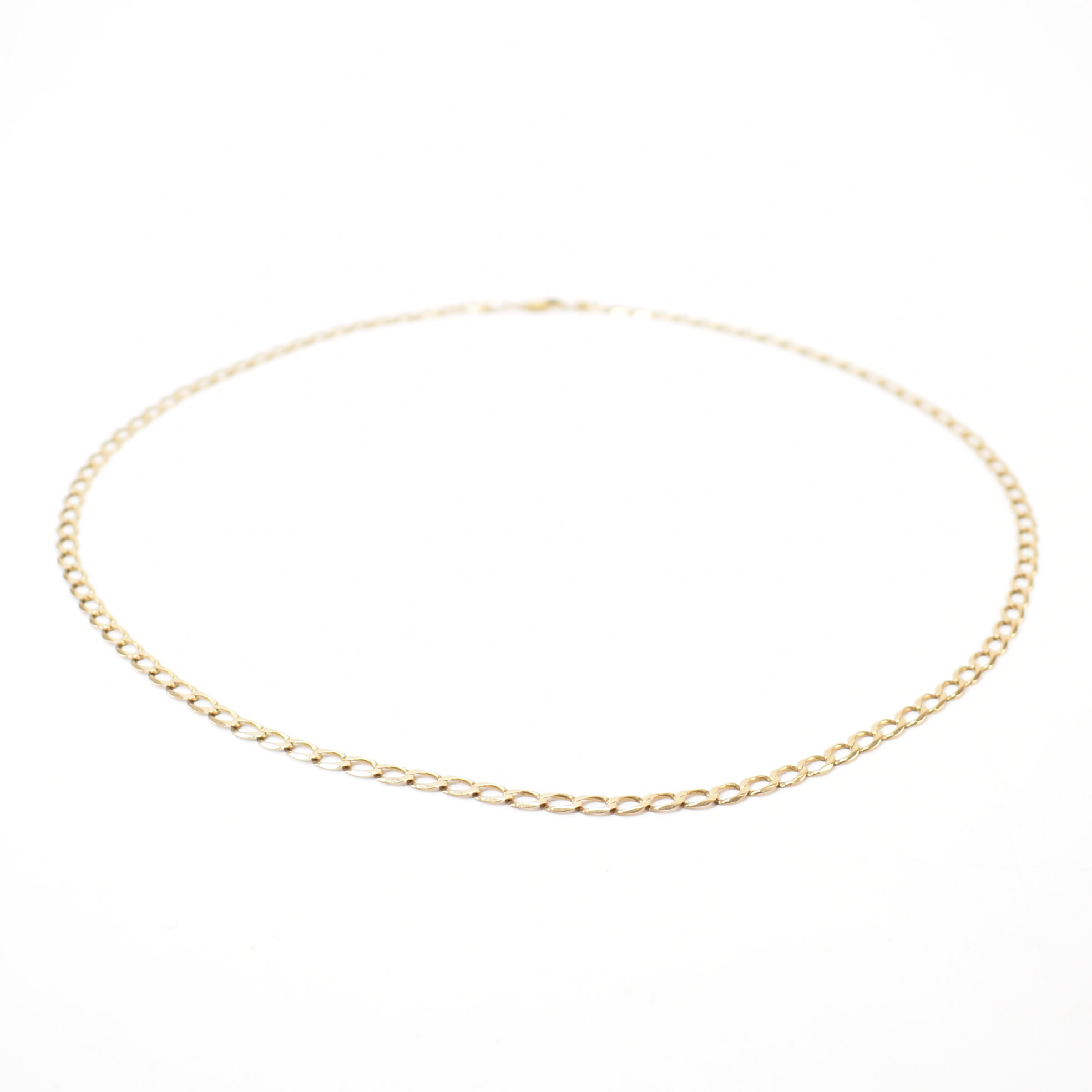 HALLMARKED 9CT GOLD CURB LINK CHAIN NECKLACE