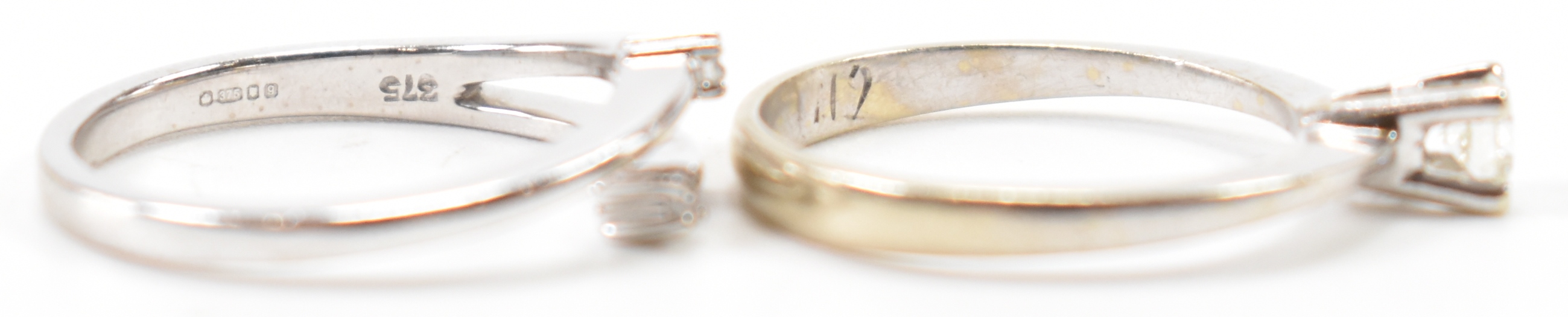 TWO 9CT GOLD & DIAMOND RINGS - Image 6 of 7