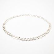 HALLMARKED 925 SILVER CURB LINK CHAIN NECKLACE