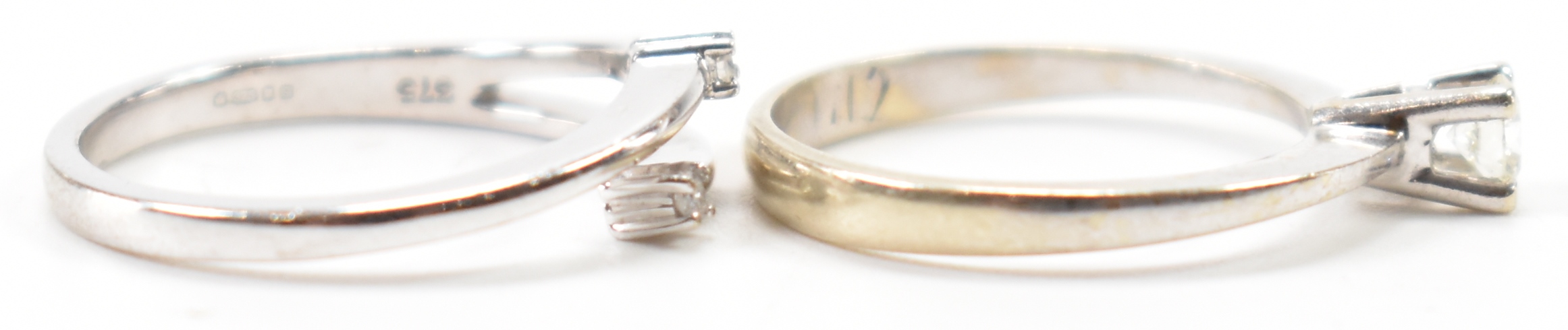 TWO 9CT GOLD & DIAMOND RINGS - Image 5 of 7