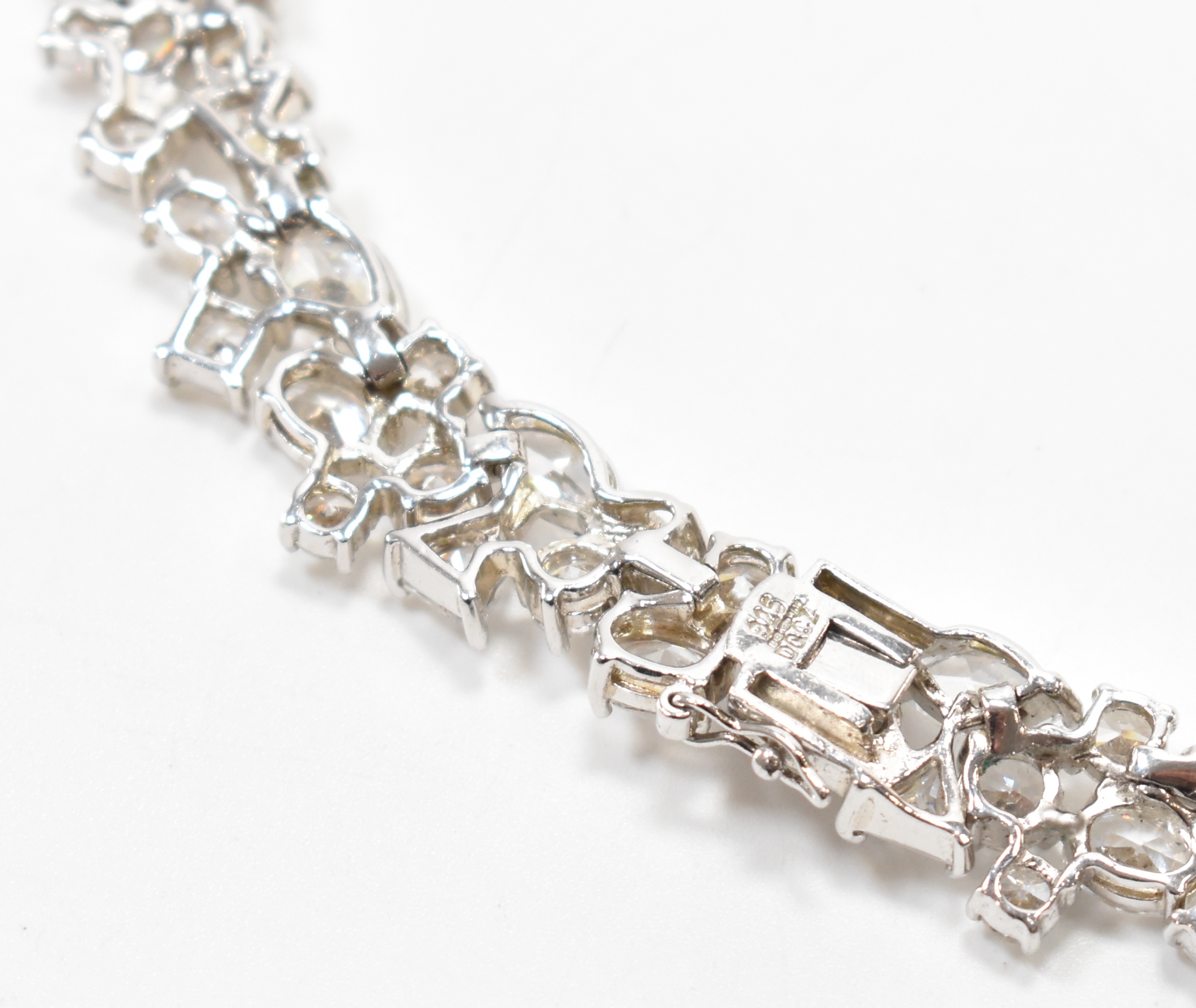 925 SILVER & CUBIC ZIRCONIA STONE SET COLLAR NECKLACE - Image 5 of 5