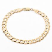 VINTAGE GOLD FLAT CURB LINK BRACELET