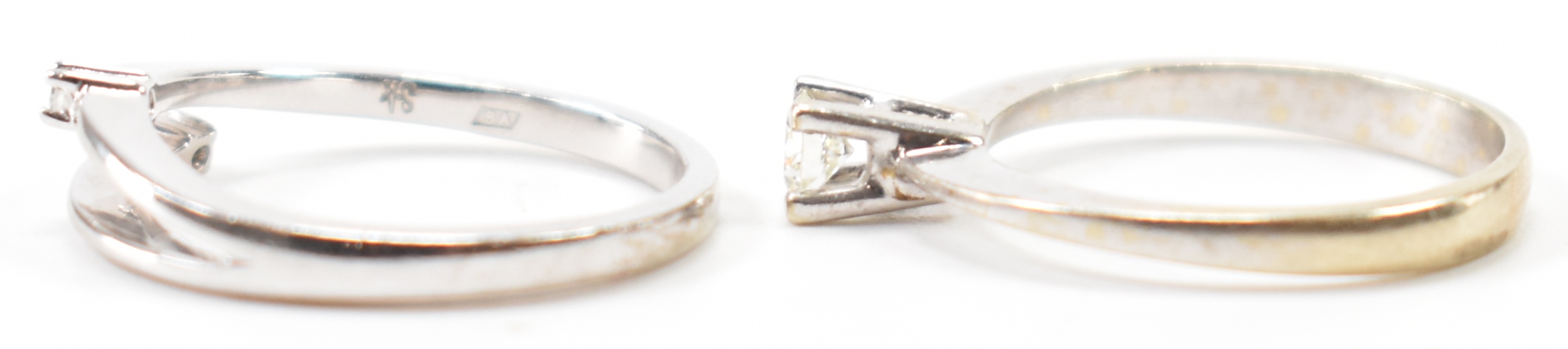 TWO 9CT GOLD & DIAMOND RINGS - Image 2 of 7