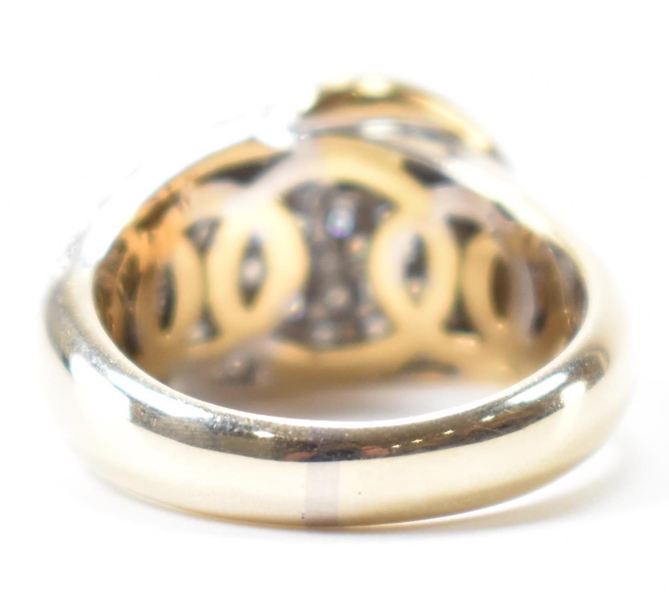 VINTAGE 18CT GOLD & DIAMOND CLUSTER DOME RING - Image 4 of 7