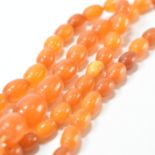 VINTAGE AMBER BEADED NECKLACE