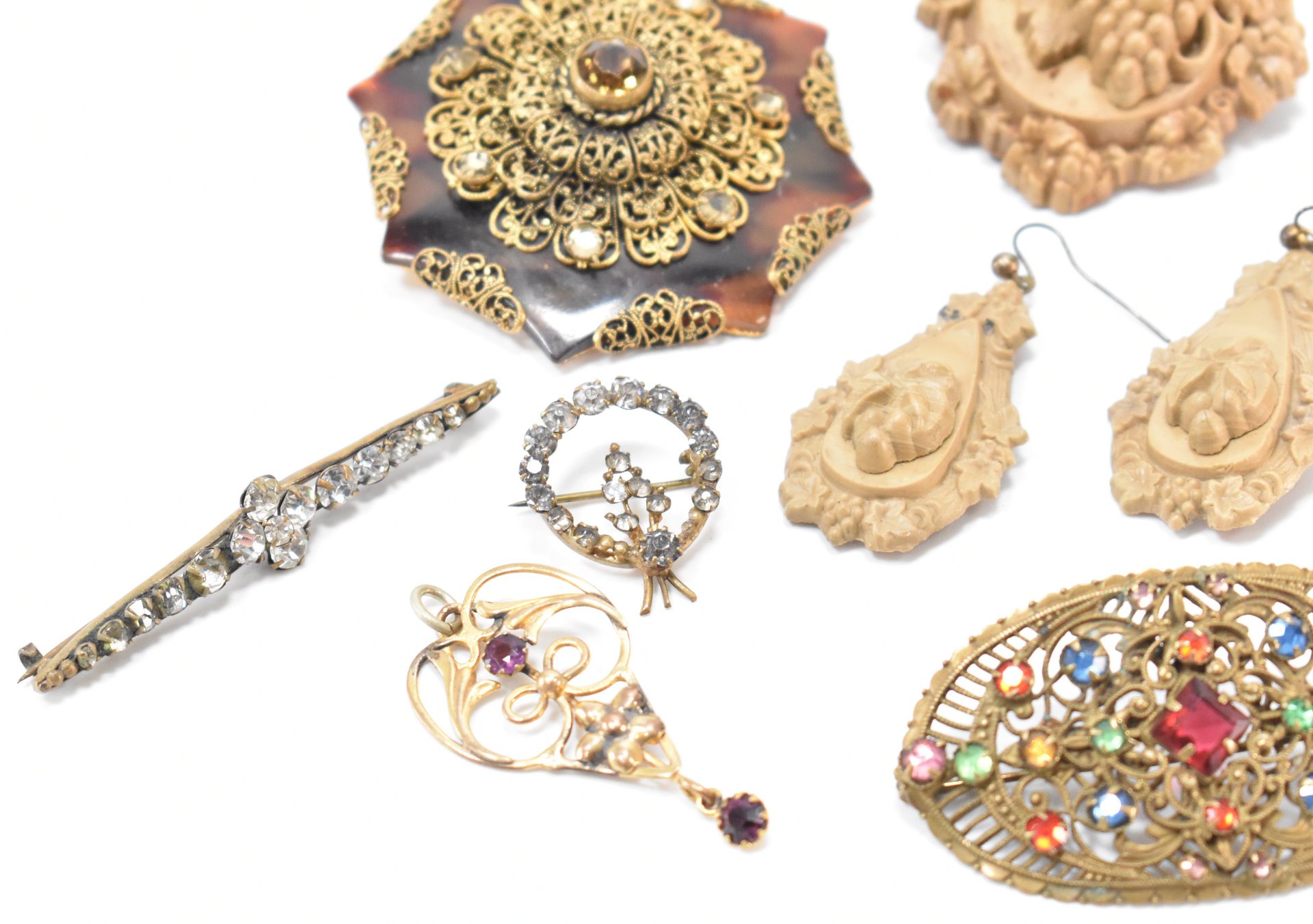 COLLECTION OF 1930S ART DECO & ANTIQUE JEWELLERY - Image 2 of 5