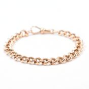 ANTIQUE 9CT GOLD CURB LINK BRACELET