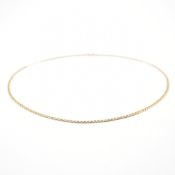 HALLMARKED 9CT GOLD CURB LINK CHAIN NECKLACE