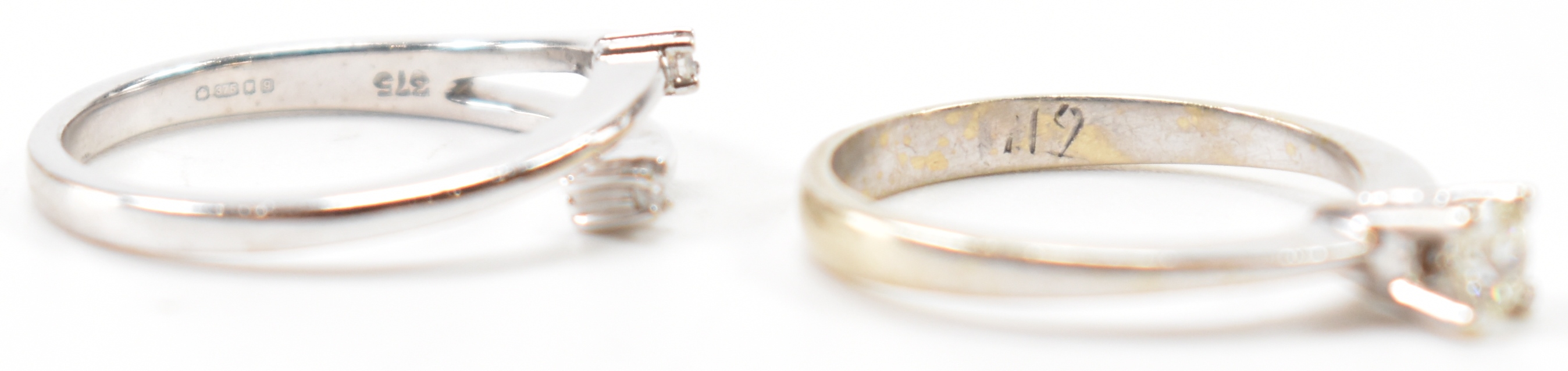 TWO 9CT GOLD & DIAMOND RINGS - Image 7 of 7