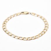 HALLMARKED 9CT GOLD FLAT LINK BRACELET