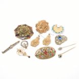 COLLECTION OF 1930S ART DECO & ANTIQUE JEWELLERY