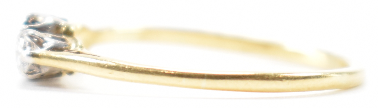 VINTAGE GOLD SAPPHIRE & DIAMOND RING - Image 2 of 6