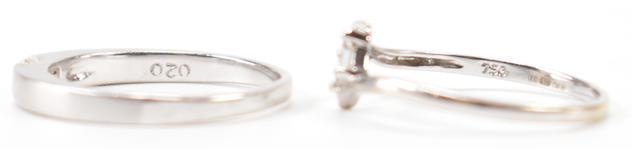 TWO WHITE GOLD & DIAMOND RINGS - Image 3 of 6