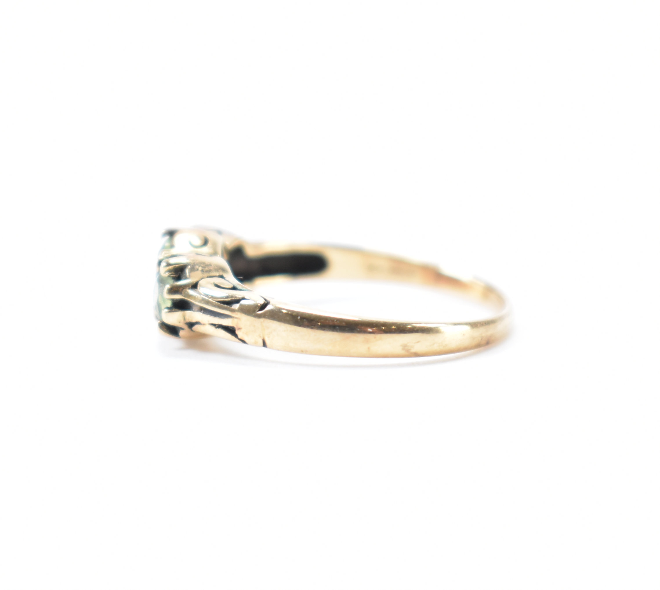 HALLMARKED 9CT GOLD & PERIDOT RING - Image 2 of 9