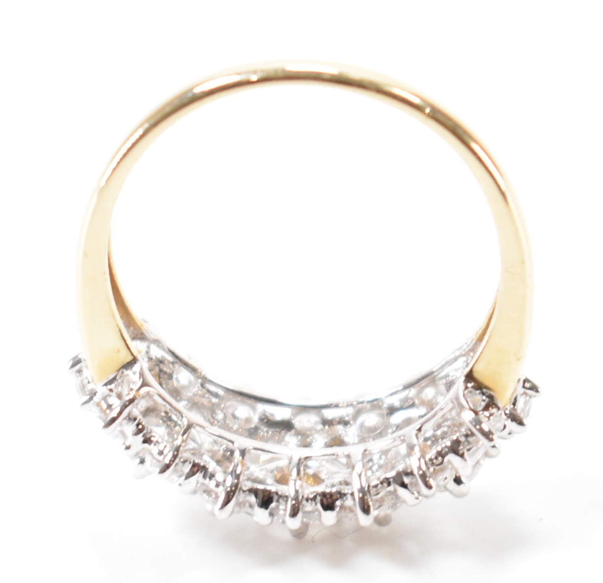 HALLMARKED 14CT GOLD & CZ CLUSTER RING - Image 8 of 9