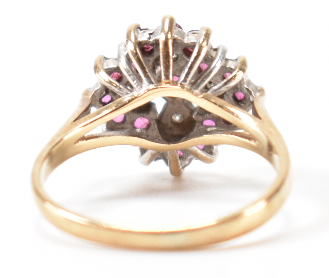 HALLMARKED 9CT GOLD RUBY & DIAMOND RING - Image 3 of 8