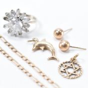 ASSORTED VINTAGE GOLD JEWELLERY