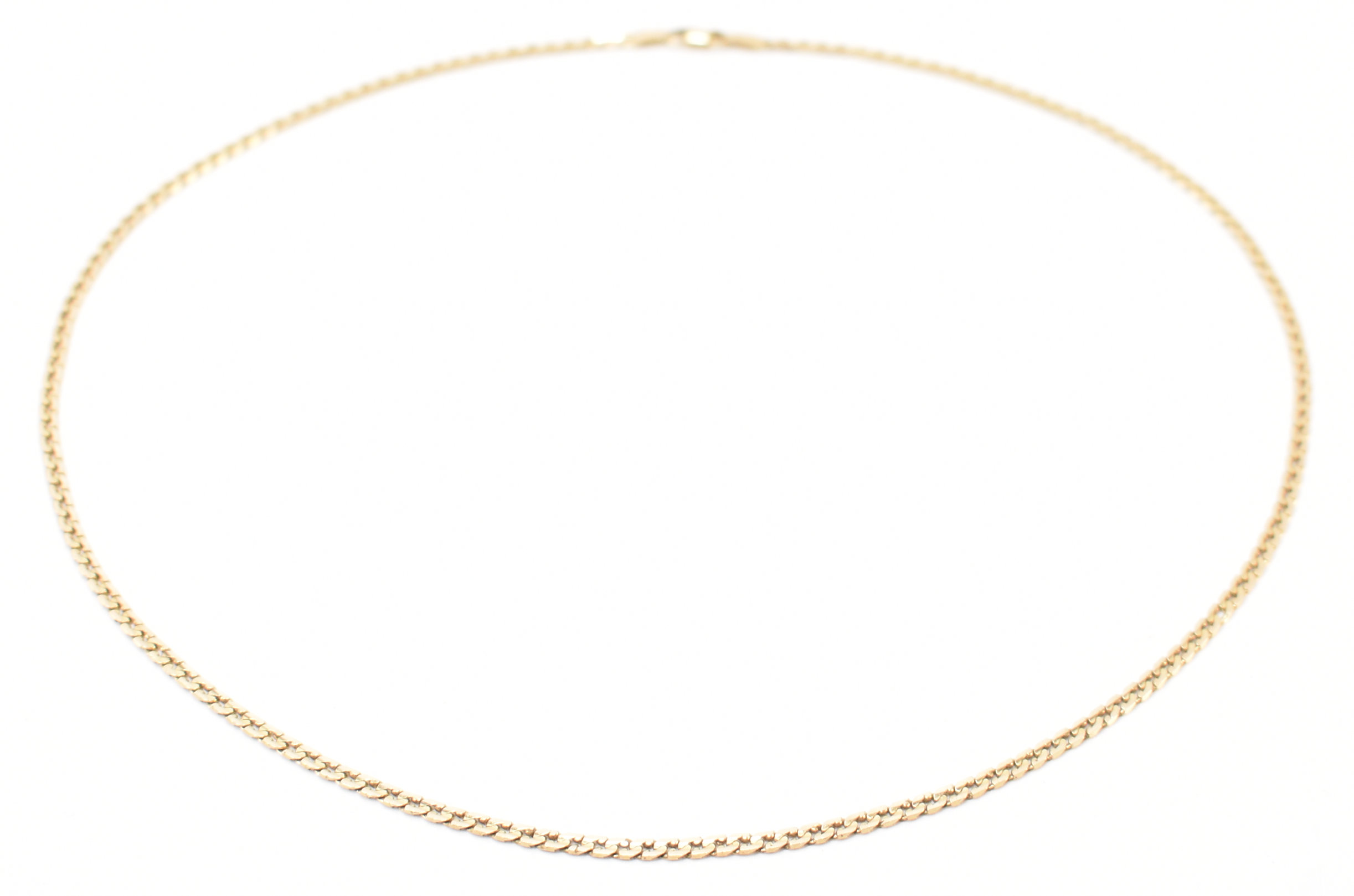 HALLMARKED 9CT GOLD CURB LINK CHAIN NECKLACE - Image 2 of 5