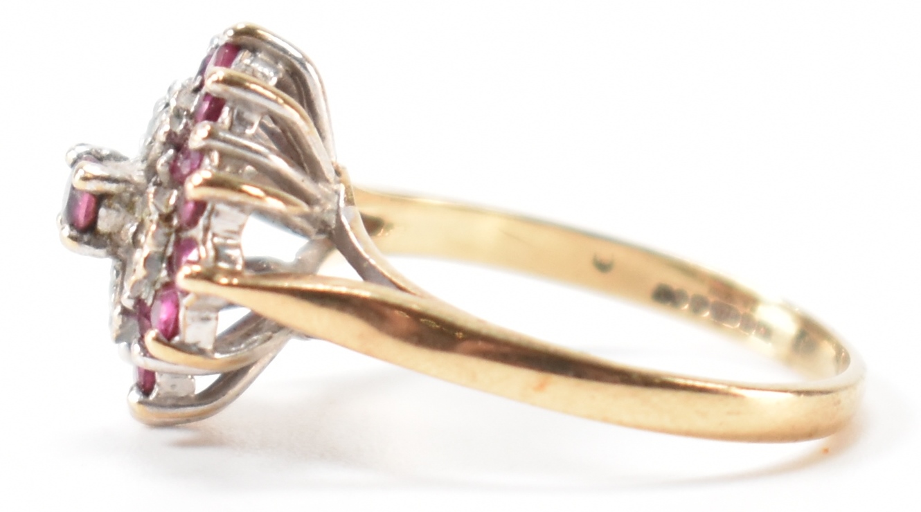 HALLMARKED 9CT GOLD RUBY & DIAMOND RING - Image 2 of 8