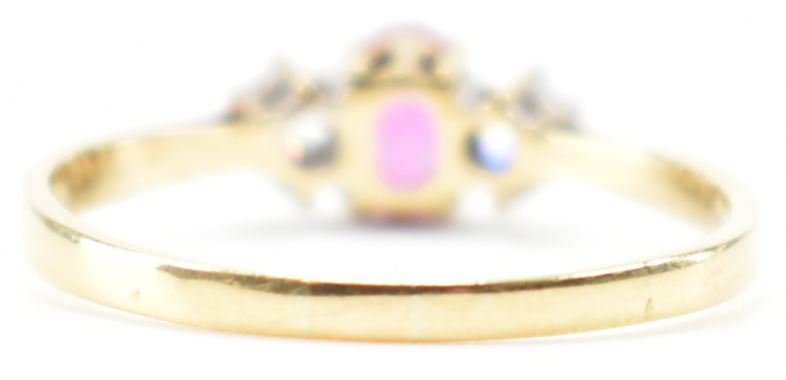 HALLMARKED 18CT GOLD RUBY & DIAMOND RING - Image 5 of 8