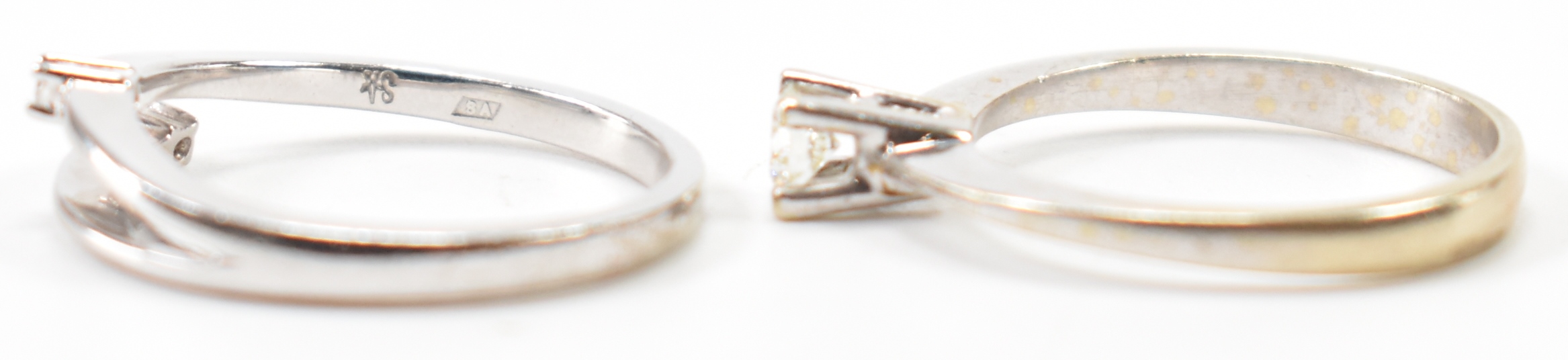 TWO 9CT GOLD & DIAMOND RINGS - Image 3 of 7