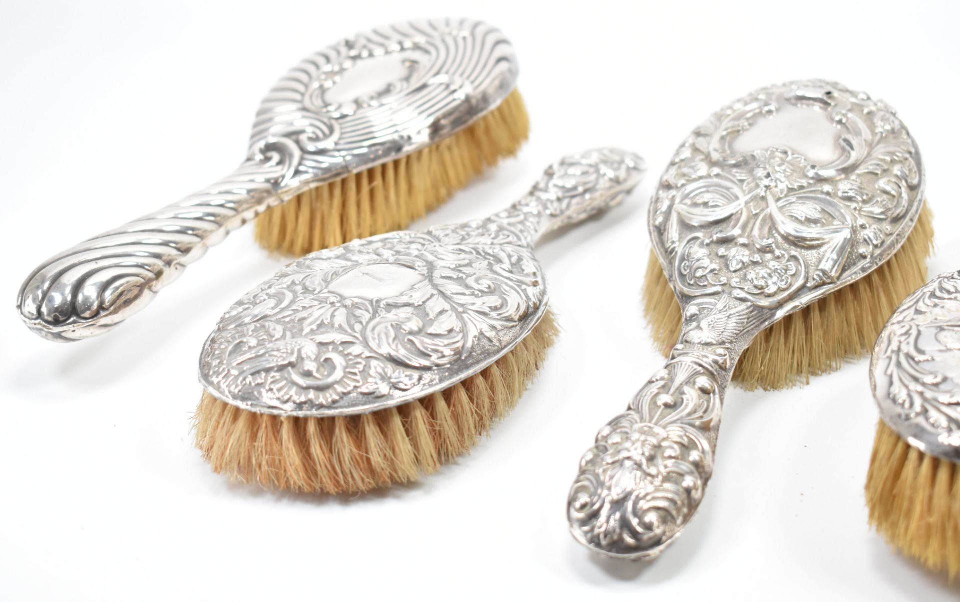 ASSORTMENT OF SILVER BACKED BRUSHES - Image 3 of 4