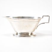 ART DECO SILVER HALLMARKED CREAMER JUG