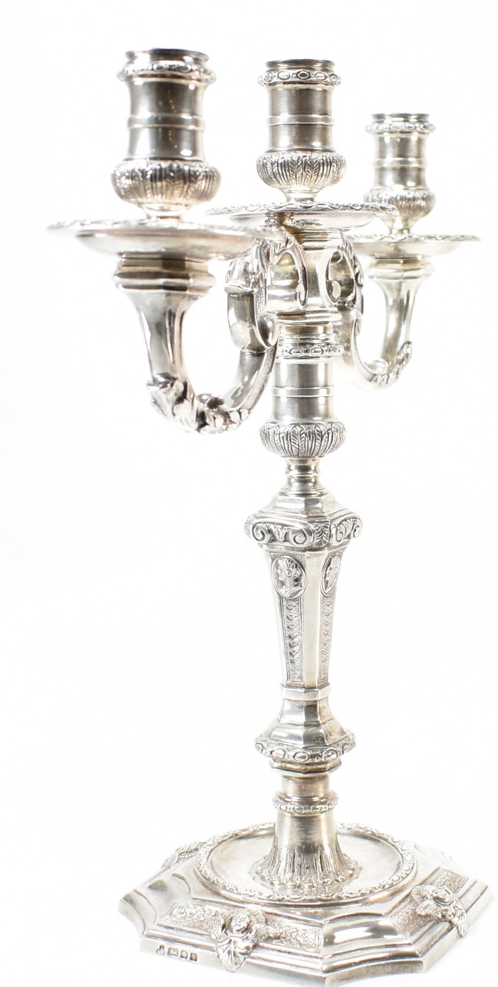 SILVER HALLMARKED CANDELABRA BY WAKELY & WHEELER - Image 2 of 4