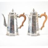 1930S ART DECO SILVER HALLMARKED COFFEE & WATER JUG