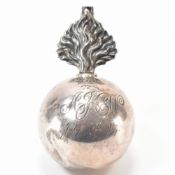 VICTORIAN SILVER GRENADE TABLE CIGAR LIGHTER