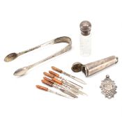 VICTORIAN SILVER MANICURE SET & RELATED ITEMS