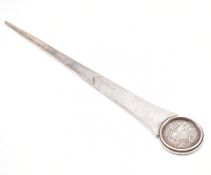 SWISS SILVER MEDALLION LETTER OPENER