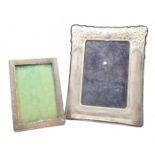 EDWARDIAN SILVER HALLMARKED PHOTO FRAME & ANOTHER