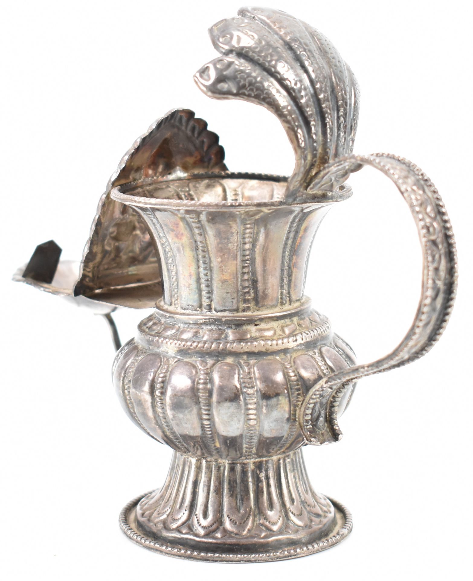 ANTIQUE NEPALESE SILVER SUKUNDA LAMP - Image 2 of 4