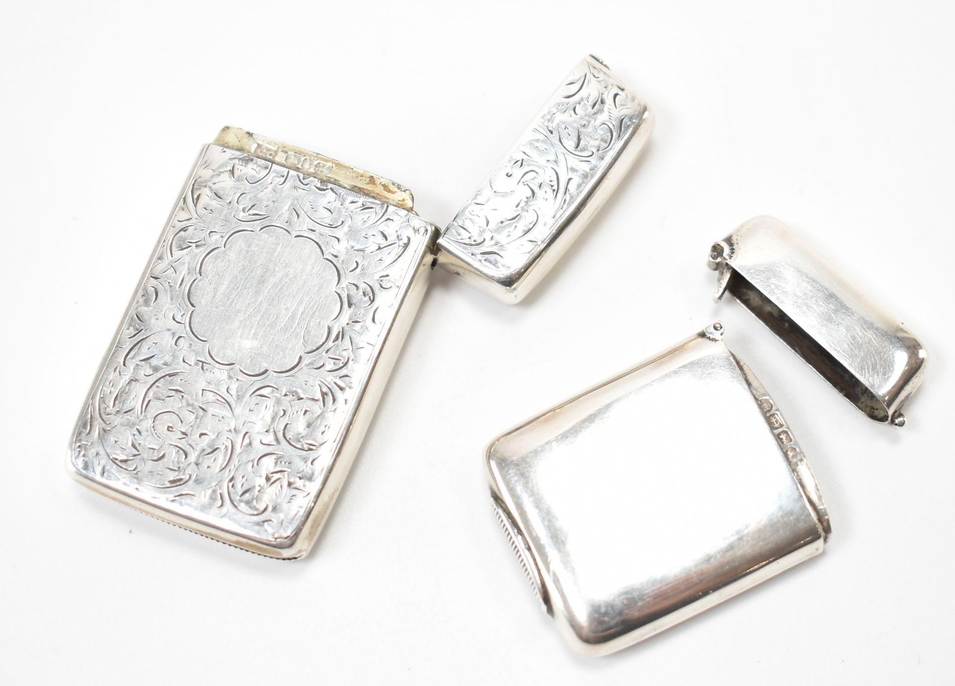 TWO VICTORIAN SILVER HALLMARKED VESTA CASES - Image 5 of 7